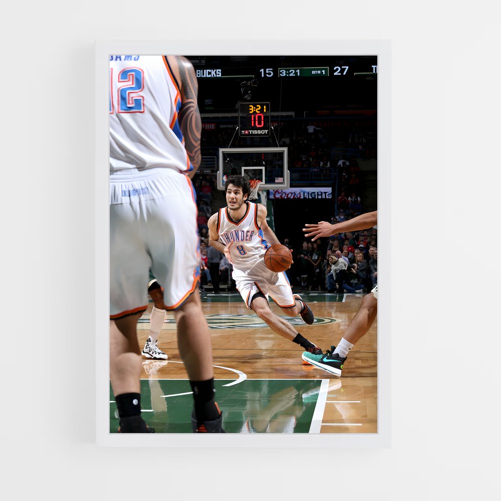 Poster Dribble Énergique – affiche Basketball (vue 3)